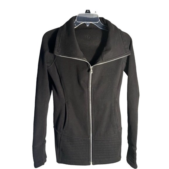 Lululemon Black Radiant Full Zip Jacket Sz 4 - Picture 2 of 14